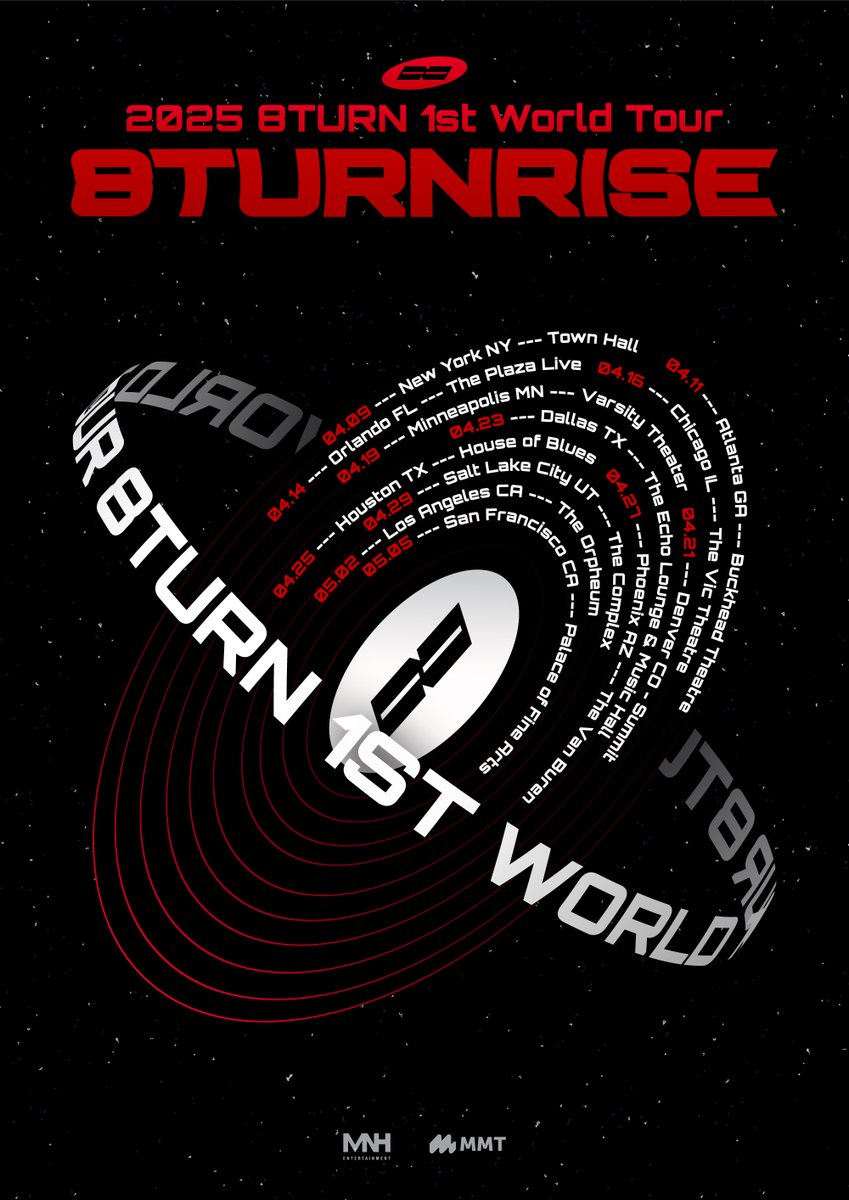 8Turn Tour Poster